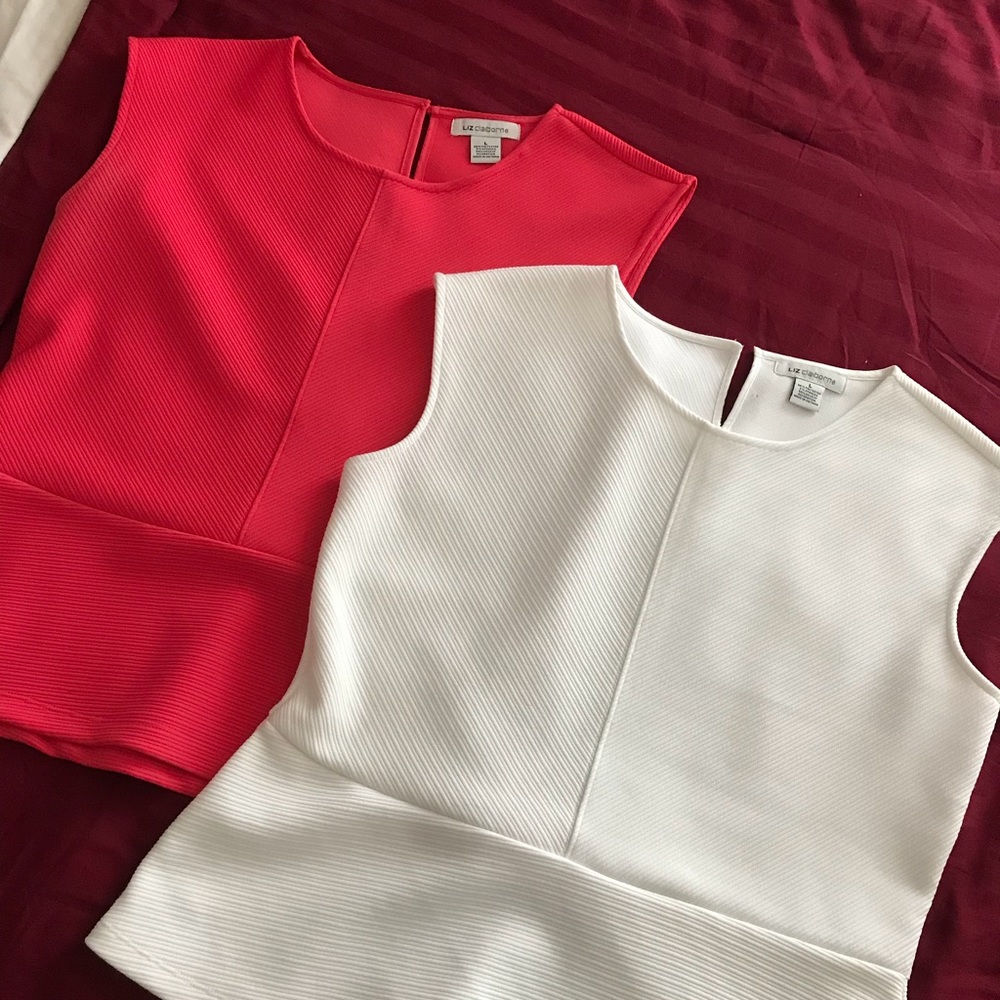 2 peplum shirts
